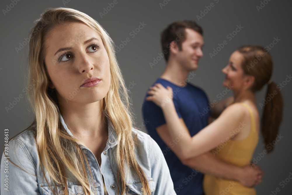 Woman Jealous Of Loving Couple Woman Jealous Of Loving Couple