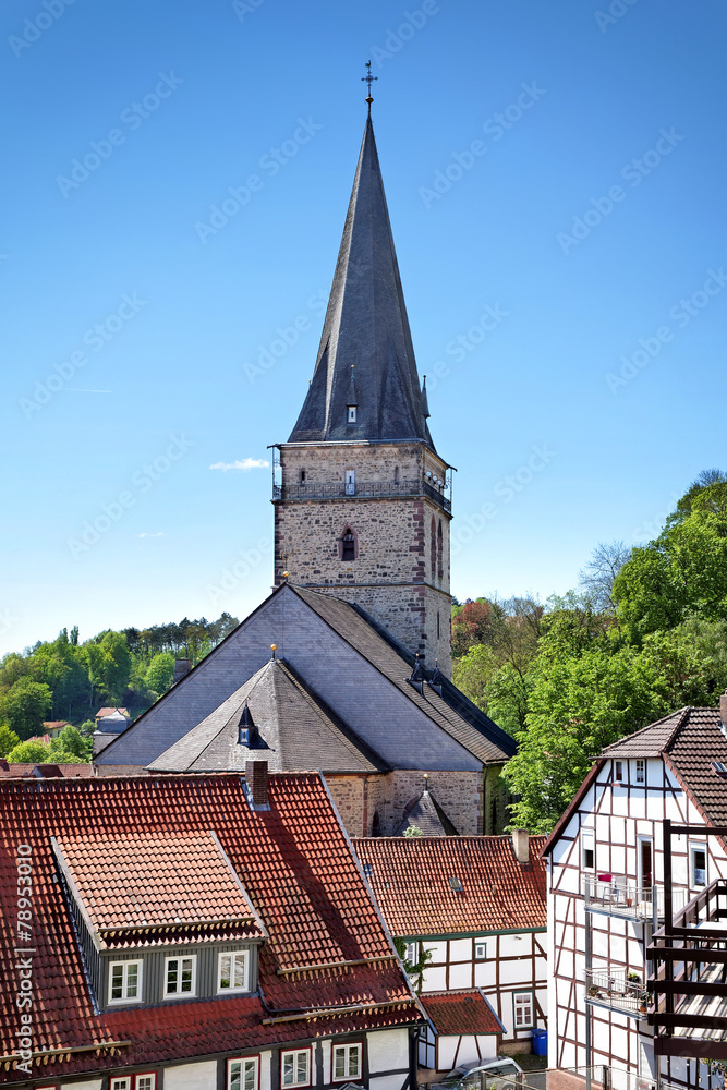 Altstadt mit Kirche St. Mariä Heimsuchung, Warburg