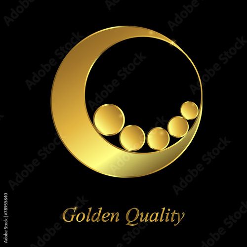 Vector illustration of gold