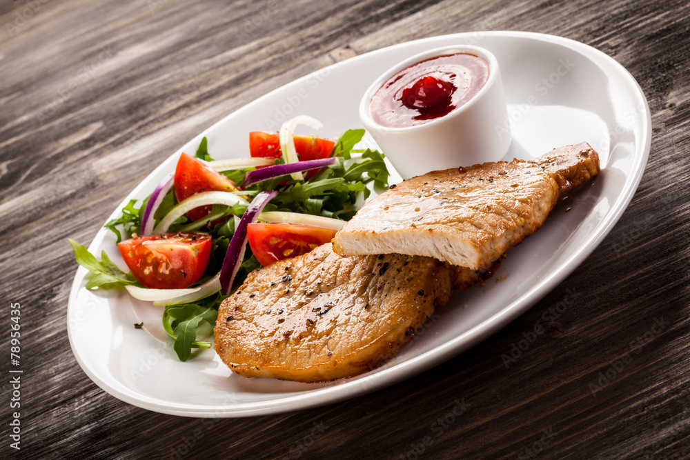 Grilled steak and vegetable salad Grilled steak and vegetable salad