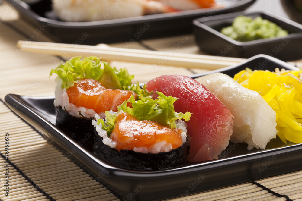 The composition of sushi