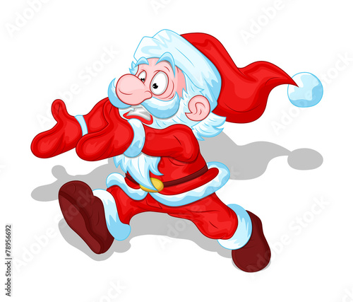 Running Scared Santa Claus