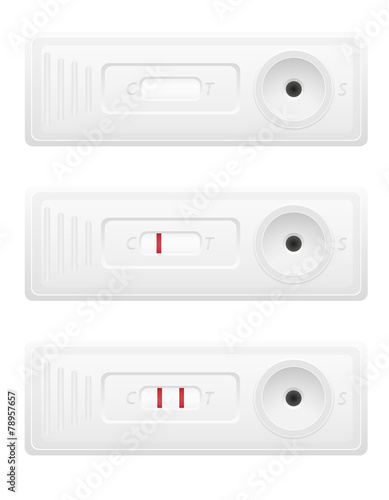 pregnancy test vector illustration