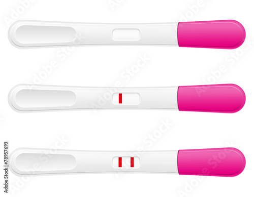 pregnancy test vector illustration