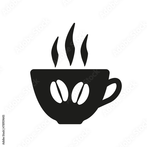 The coffee and cup icon. Coffee And Cup symbol