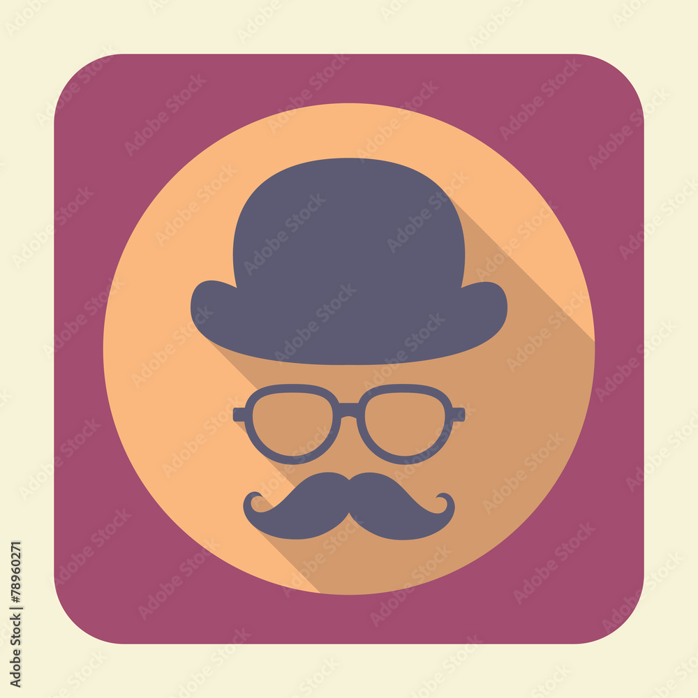Gentleman flat icon. Gentleman flat icon.