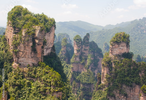 Zhangjiajie National Park, China. Avatar mountains photo