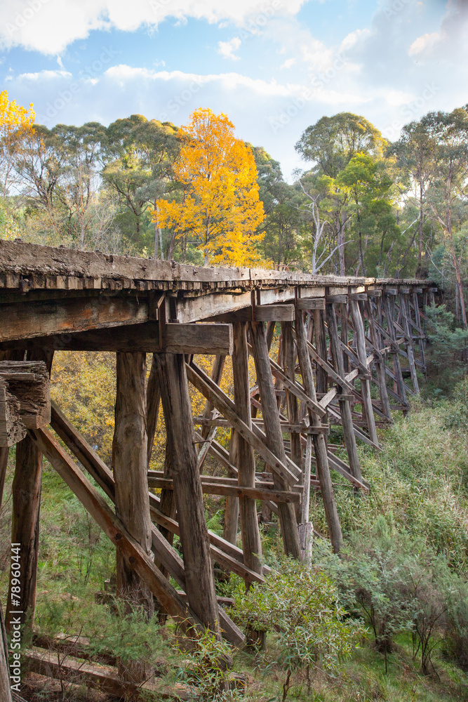 Old Trestle Bridge in Koetong Old Trestle Bridge in Koetong