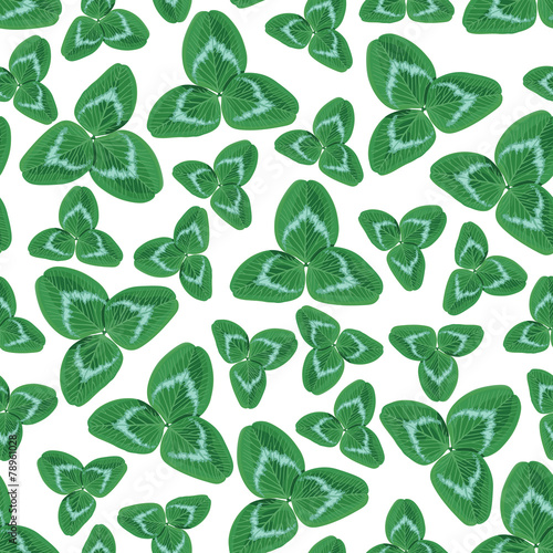 Clovers seamless pattern