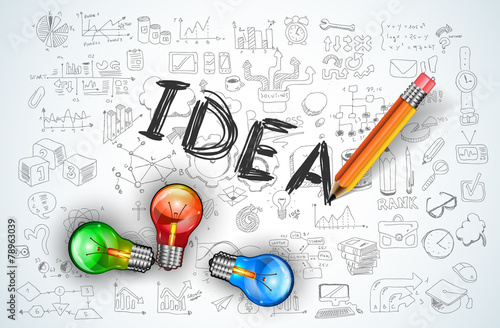 Infographic Layout for Brainstorming Concept background