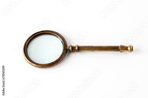 Vintage magnifier isolated