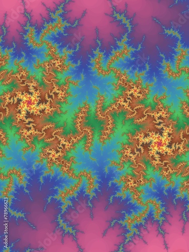 Decorative fractal background in a bright colors