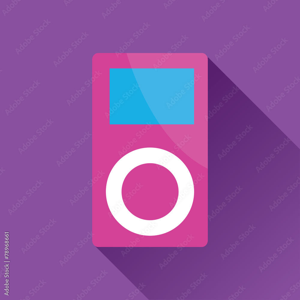 MP3 Player Flat Icon MP3 Player Flat Icon