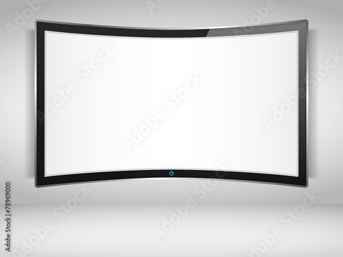 Curved TV Screen photo