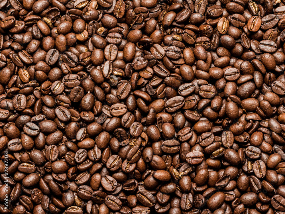Roasted Brown Coffee Beans Background Roasted Brown Coffee Beans Background