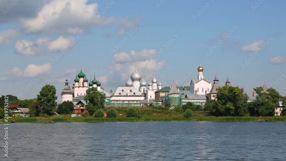 Kremlin in Rostov the Great, Russia, view from the Nero lake Kremlin in Rostov the Great, Russia, view from the Nero lake