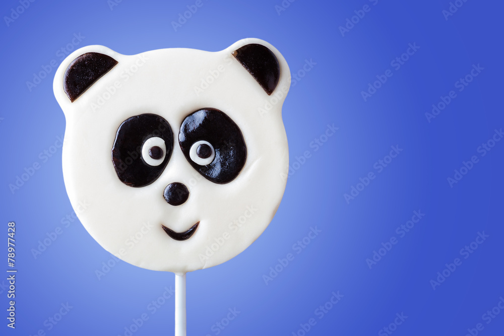 lollipop in the form of an panda lollipop in the form of an panda