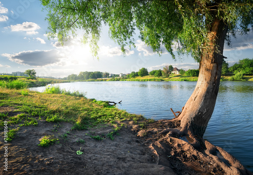 Obraz na płótnie View on river w salonie