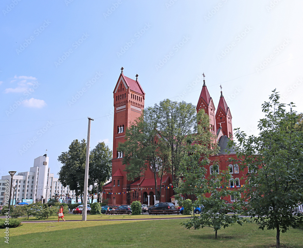 Obraz premium Church of St. Simeon and St. Elena in Minsk