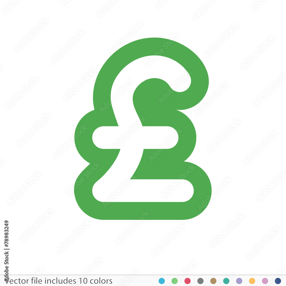 Fototapeta premium Sticker Icon - Vector file includes all colors
