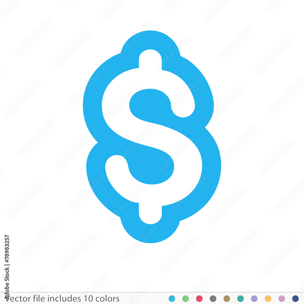 Obraz premium Sticker Icon - Vector file includes all colors