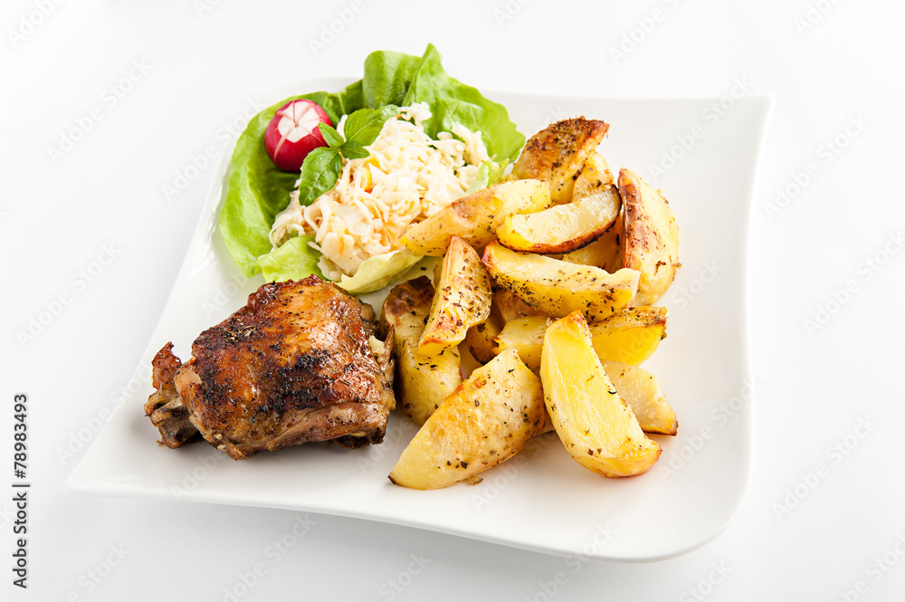 potatoes and chicken potatoes and chicken