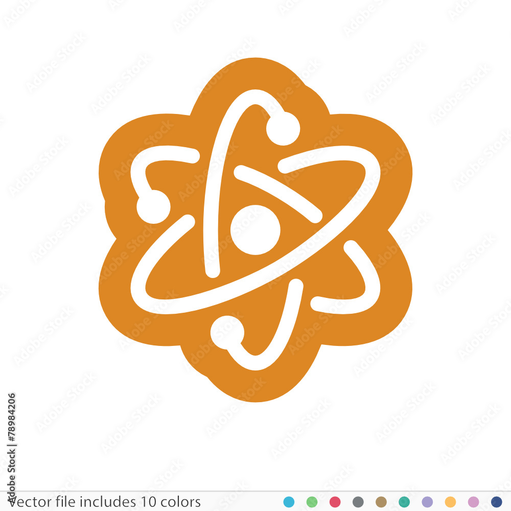 Fototapeta premium Sticker Icon - Vector file includes all colors