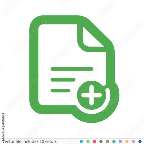 Sticker Icon - Vector file includes all colors