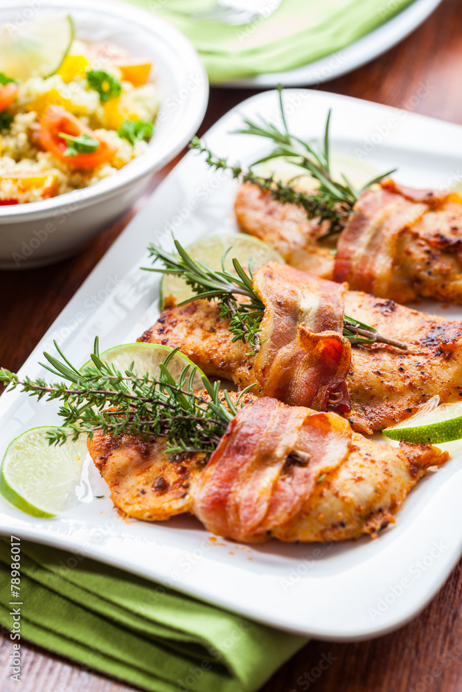 Chicken breast with and couscous salad Chicken breast with and couscous salad