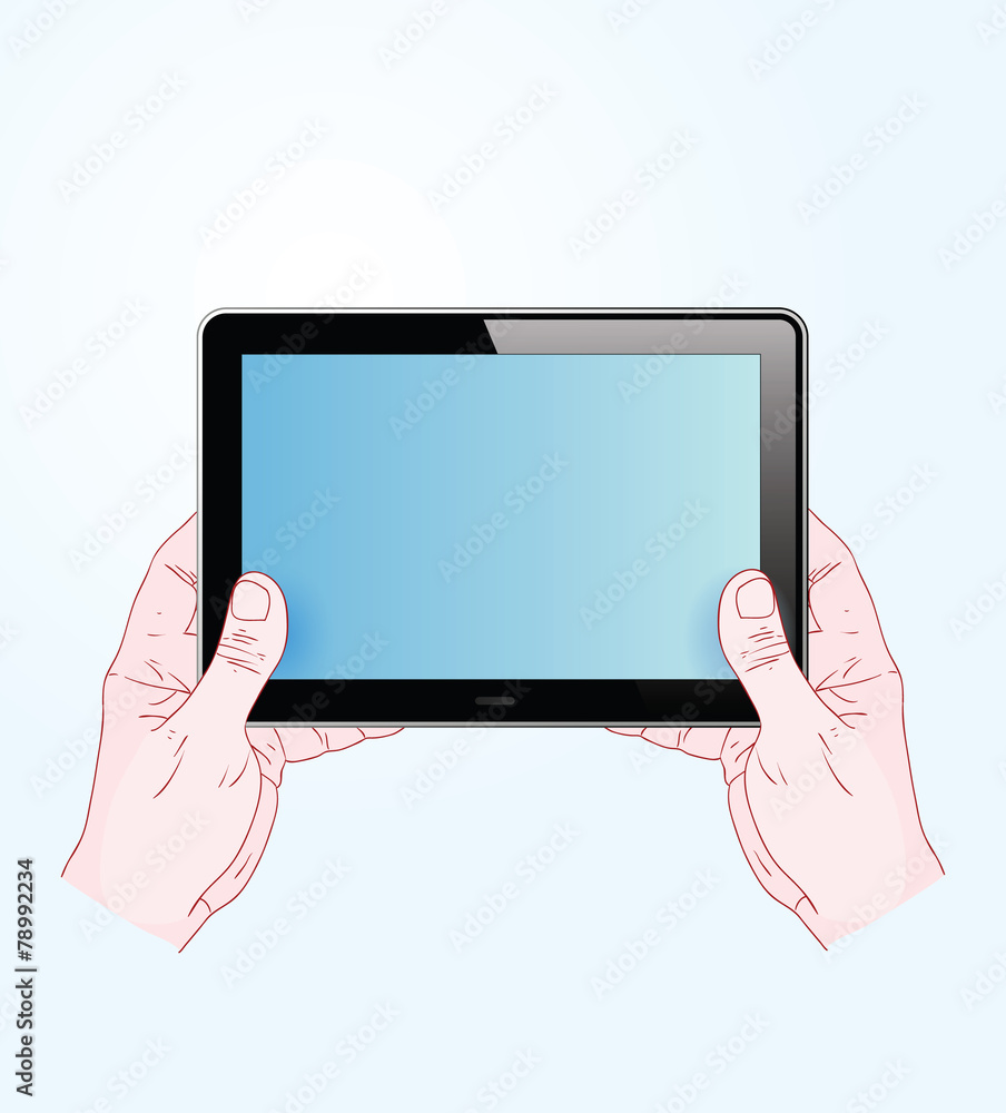tablet pc computer and smart phone , Vector Illustration. tablet pc computer and smart phone , Vector Illustration.