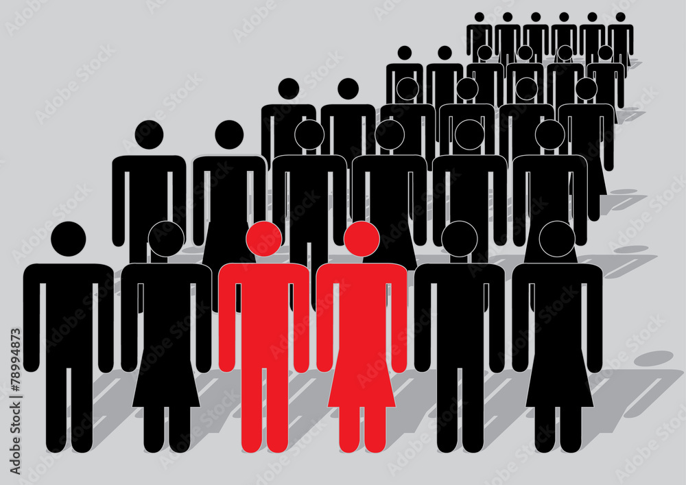 Unique red couple , can be used in statistics Unique red couple , can be used in statistics