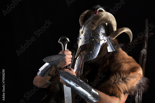Viking warrior photo