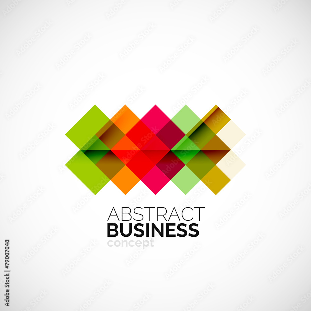 Square concept, company logo design element Square concept, company logo design element