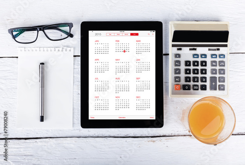 Digital Tablet Calendar