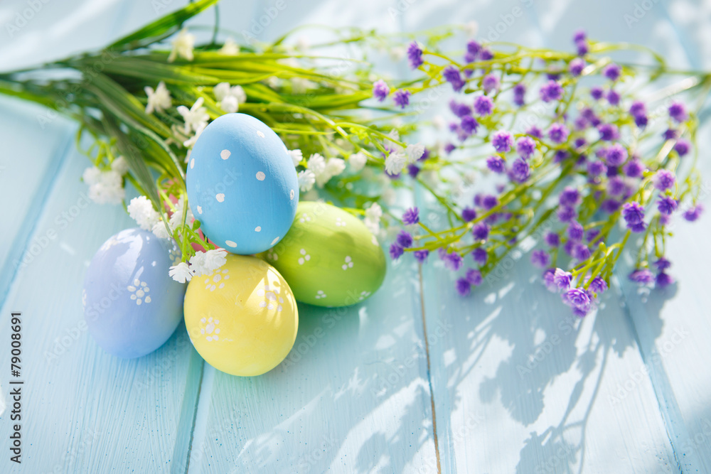 Easter Eggs - obrazy, fototapety, plakaty 