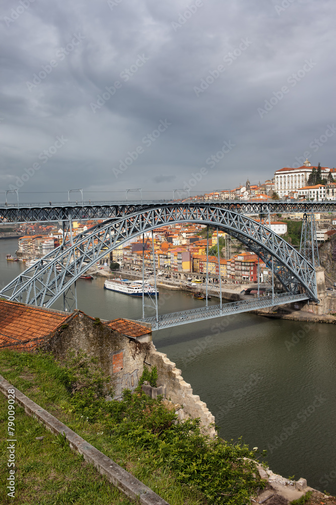 Dom Luis I Bridge in Porto and Gaia
