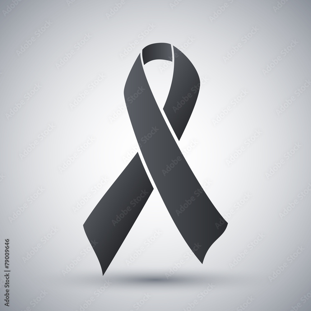 Fotografie Vector AIDS awareness ribbon sign or icon