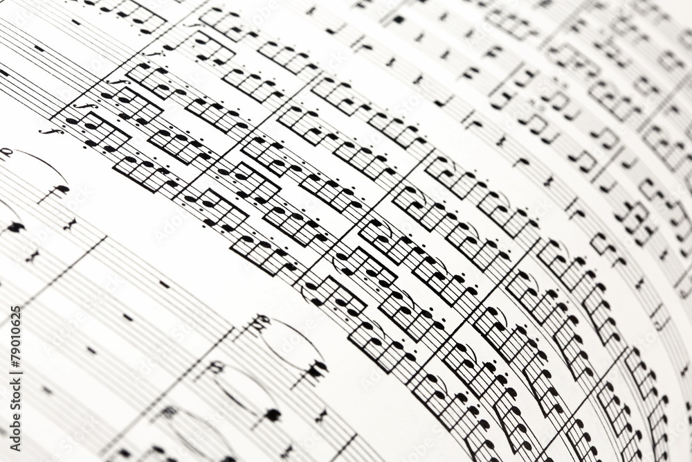 Obraz premium Sheet music