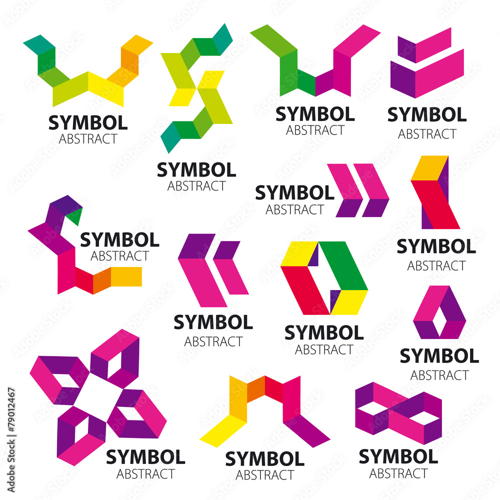 big set of vector logos of geometric modules big set of vector logos of geometric modules
