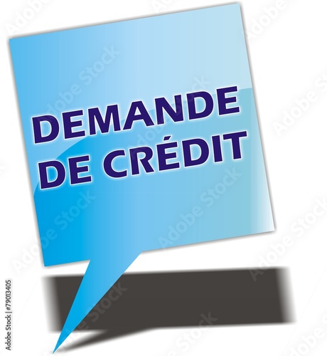 bouton demande de crédit