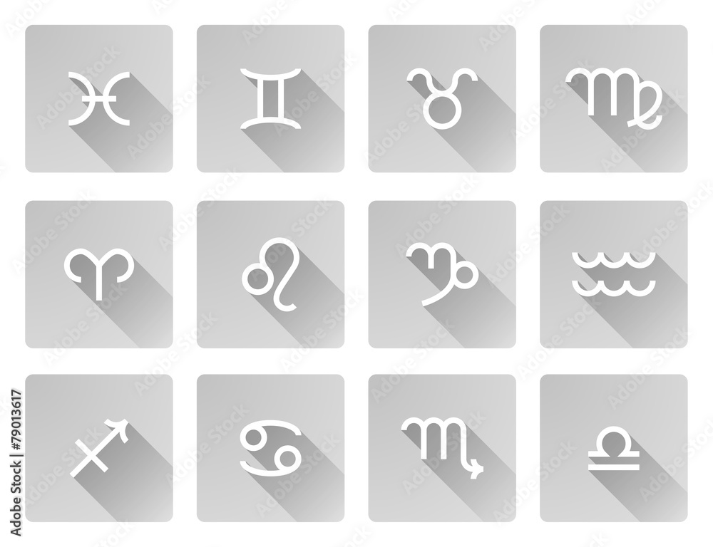 Zodiac horoscope sign icons Zodiac horoscope sign icons