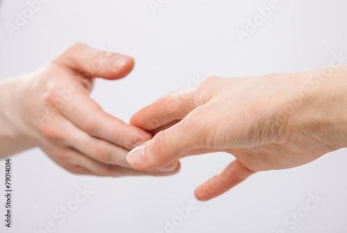 Wallpaper Mural Touch of man and woman hands Torontodigital.ca