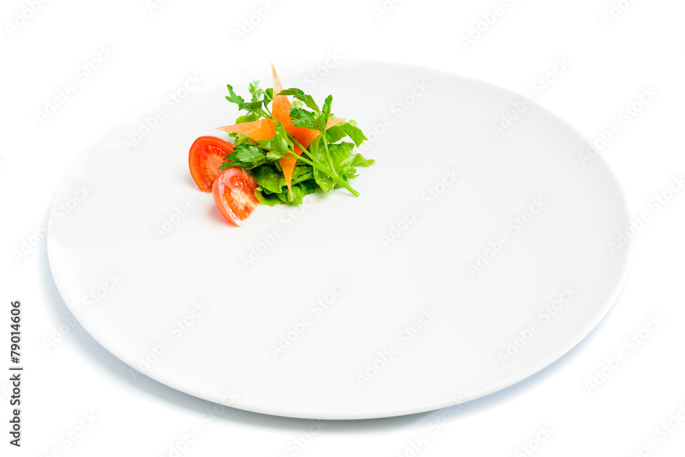 Side dish isolated on white Side dish isolated on white