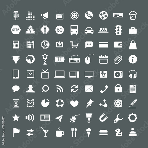 Web application icons collection