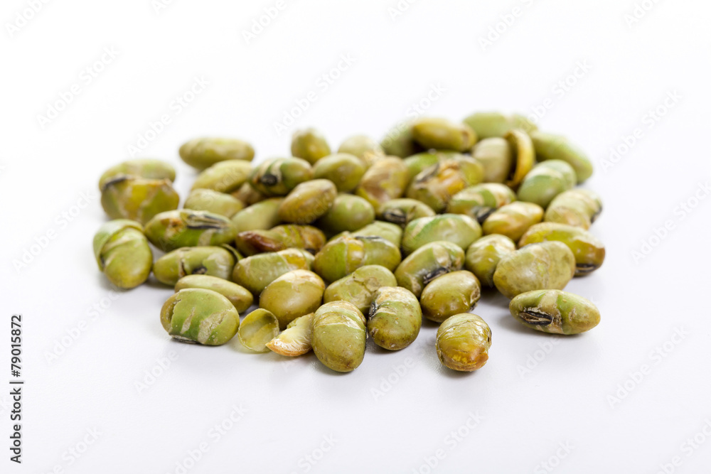 dry roasted and salted edamame nuts, green nut