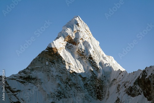 Top of evening mount Ama Dablam