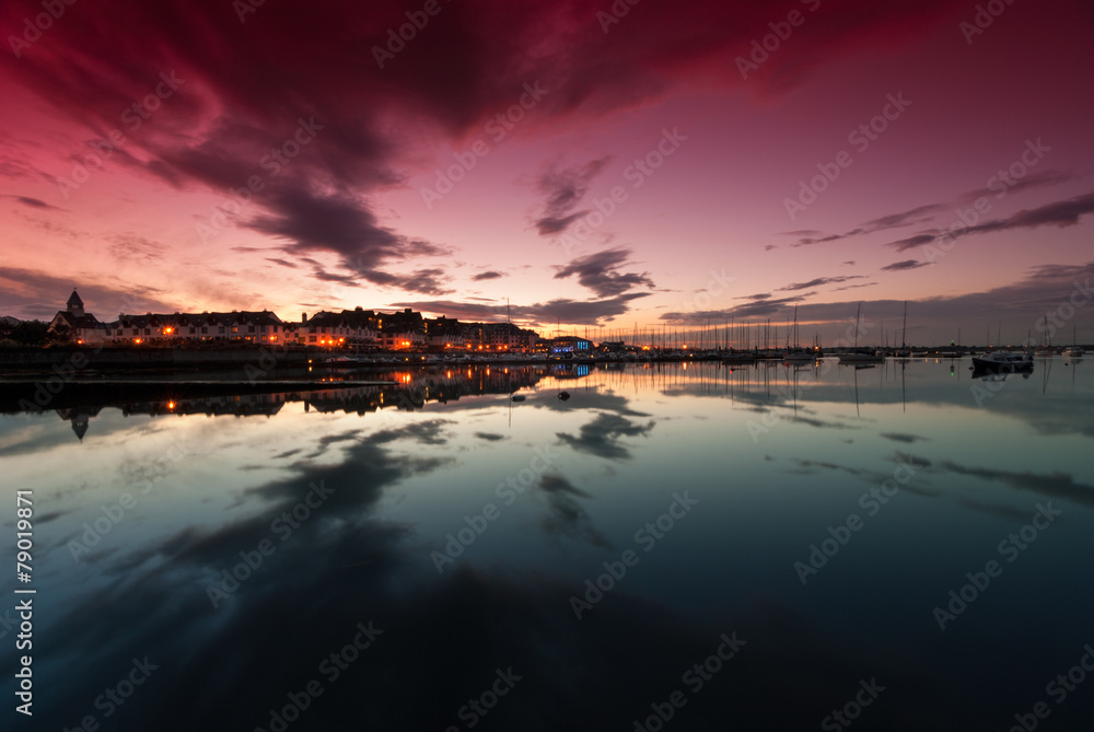 Sunset at Yacht Bay in Malahide Sunset at Yacht Bay in Malahide