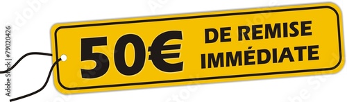 bouton 50€ de remise immédiate