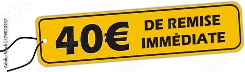 bouton 40€ de remise immédiate