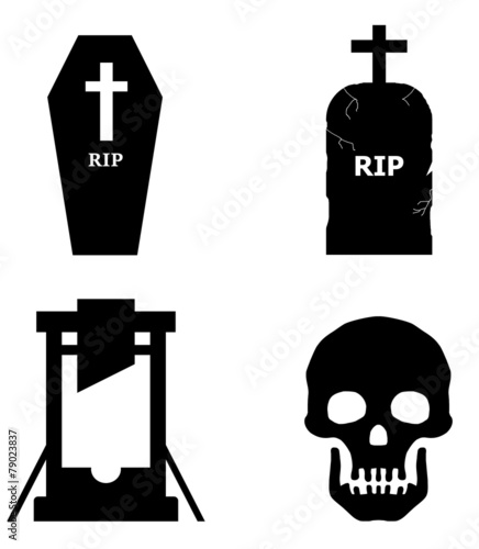 Photos Mort en 4 icônes